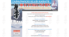 Desktop Screenshot of karate-zabkowice.pl