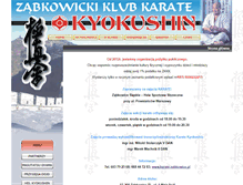 Tablet Screenshot of karate-zabkowice.pl